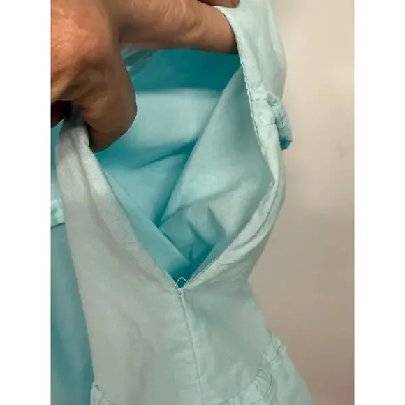 Chic Light Blue Ruffle Midi Dress - Picture 8 of 9